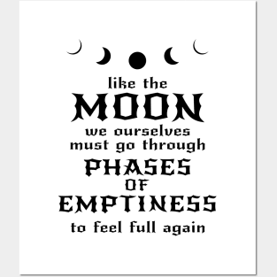 Moon Phases of Emptiness Posters and Art